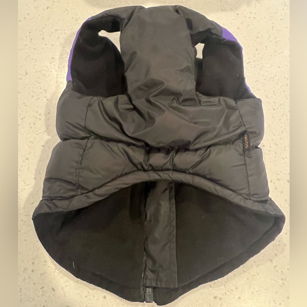 Gooby Dog Full Zip Padded Vest Winter Coat, Warm Jacket Jacket w/hat - Picture 14 of 16